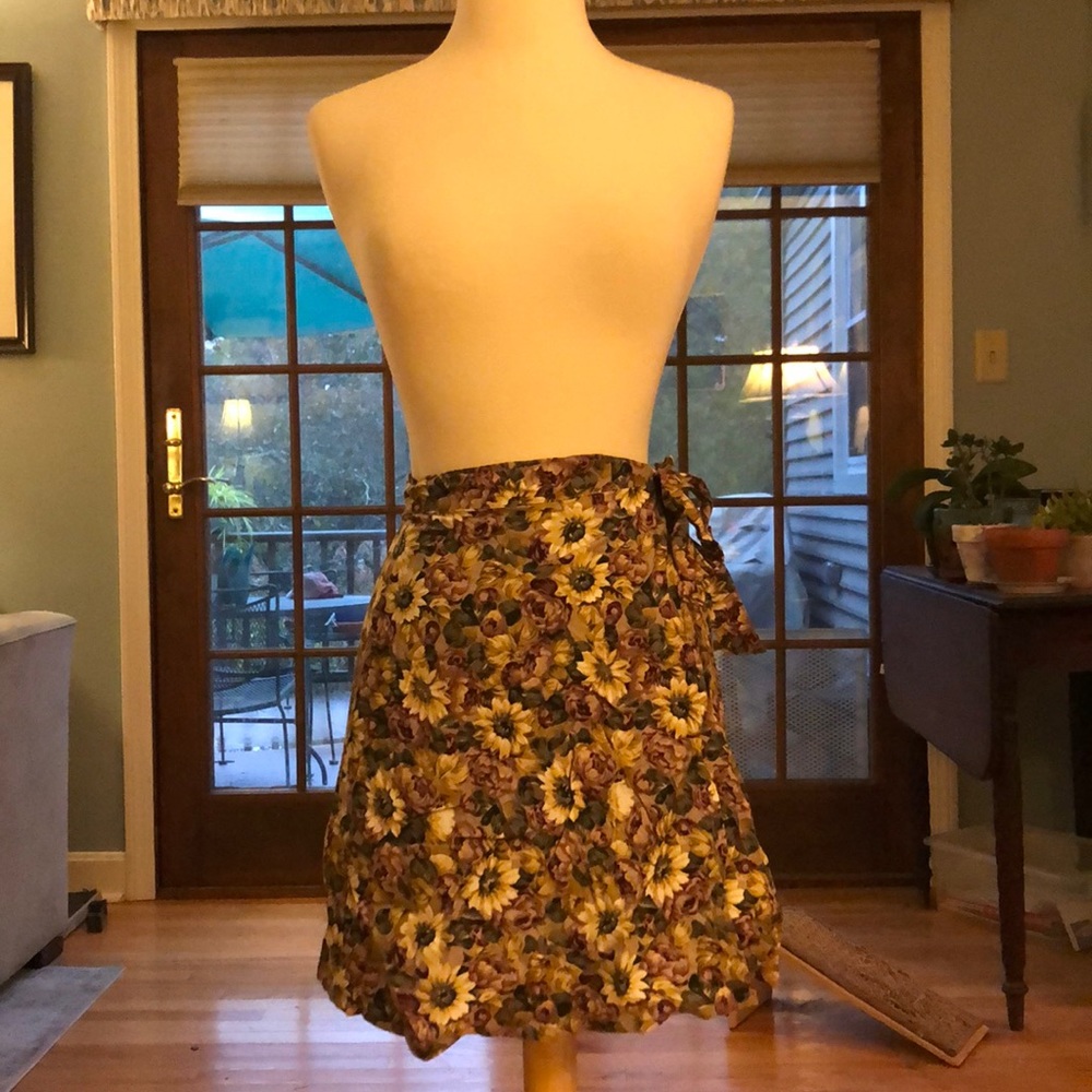 Vintage Express Wrap Mini Skirt